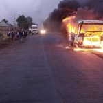 Just In: Wikki FC Players, Officials Cheat Death As Bus Conveying Them To Uyo Burnt completely