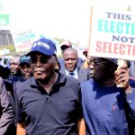 2023 Presidential Poll: Atiku, PDP Govs, Leaders Protest At INEC